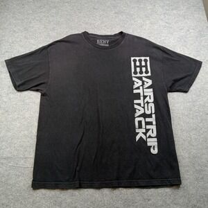 Airstrip Attack Shirt Mens 2XL Black REHV Drag Racing Automotive Shift S3ctor